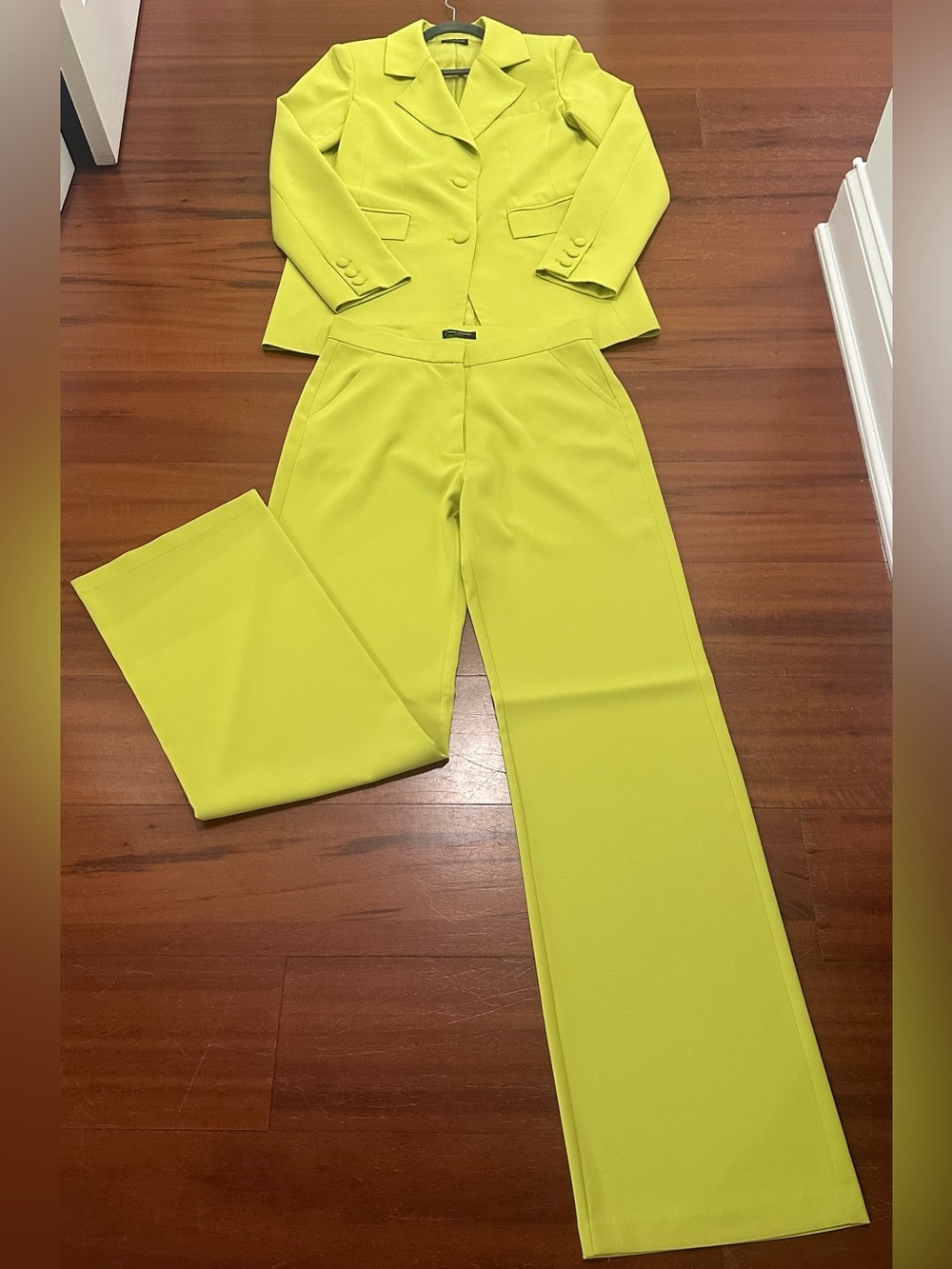 Naked Wardrobe Chartreuse Suit - Picture 2 of 5